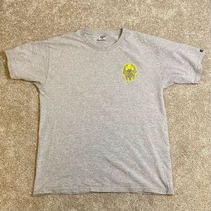 Mens Large Grey Crooks & Castles Graphic Shirt 90% Cotton 10% Polyester